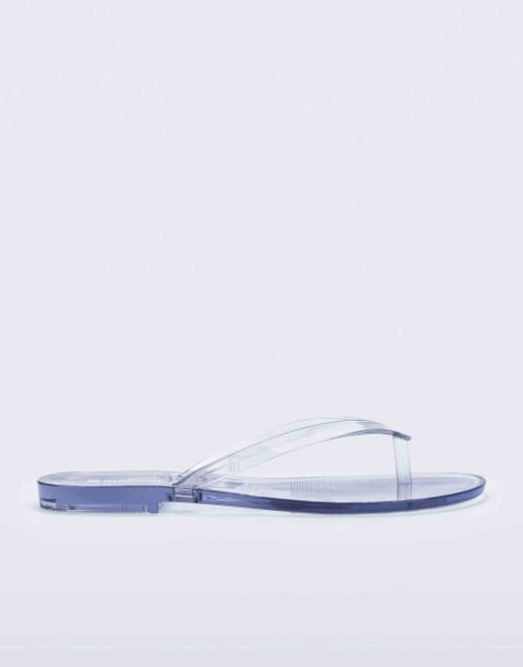 Melissa Harmonic jelly thong flip flops in clear - view 1