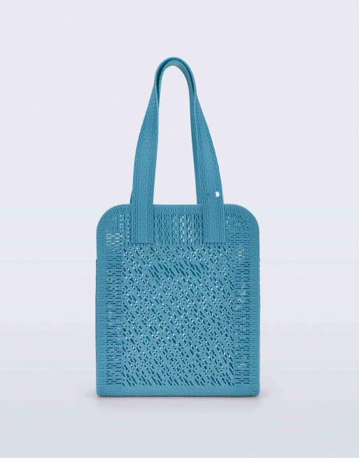Melissa Harper tote bag in blue in blue, 5 of 6