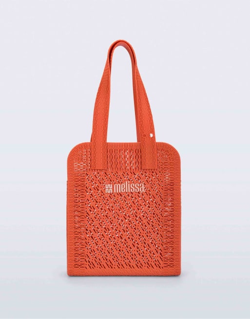 Melissa Harper tote bag in orange in orange, 3 of 7