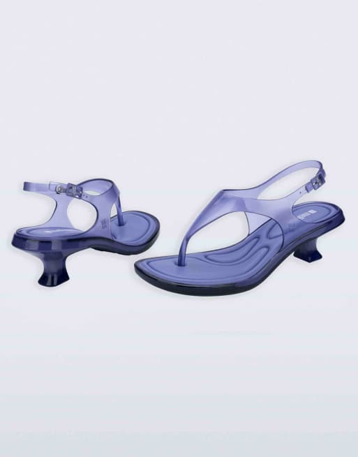 Melissa Kitten heel sandal in clear lilac, 3 of 4