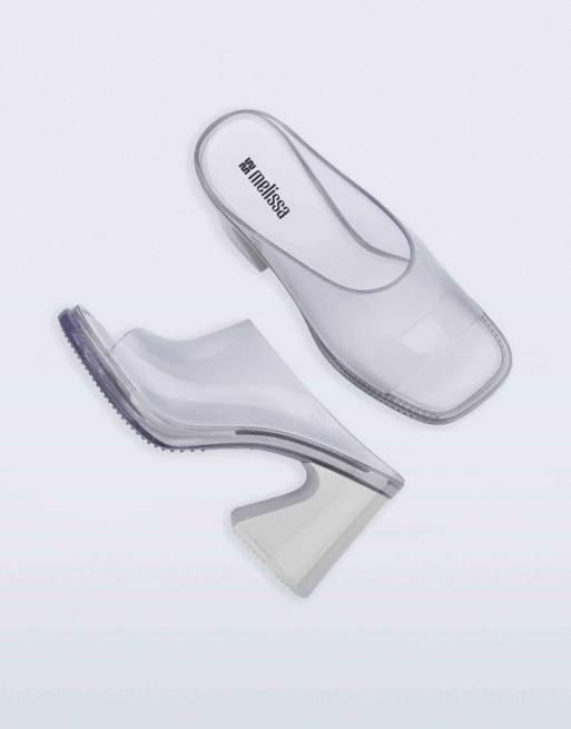 Melissa Nora mule in clear / white, 4 of 4