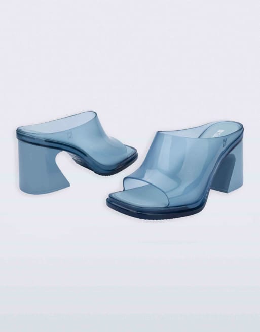 Melissa Nora mule in transparent blue, 3 of 4