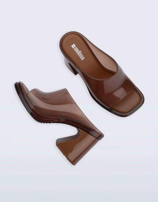 Melissa Nora mule in transparent brown, 4 of 4