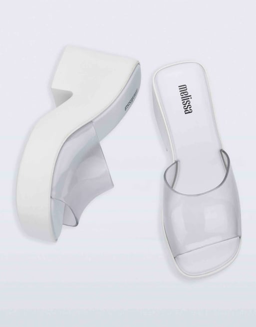 Melissa Posh platform heel in clear white, 4 of 4