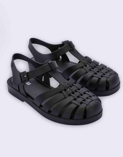 Melissa Possession jelly sandals in black, 3 of 4