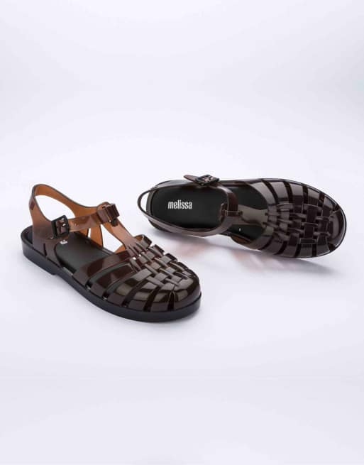 Melissa Possession jelly sandals in brown, 3 of 4