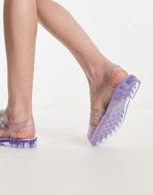 Melissa Possession jelly shoes in clear ASOS