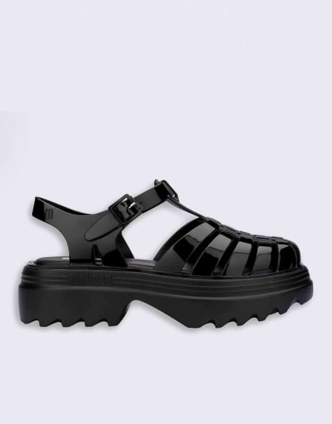 Melissa Possession platform ii jelly sandals in black - view 1