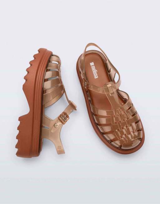 Melissa Possession platform ii jelly sandals in transparent brown, 4 of 4