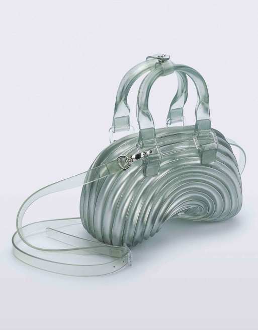 Melissa Quantum dome bag x diesel in transparent blue, 4 of 7