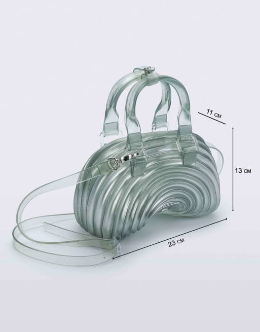 Melissa Quantum dome bag x diesel in transparent blue, 7 of 7