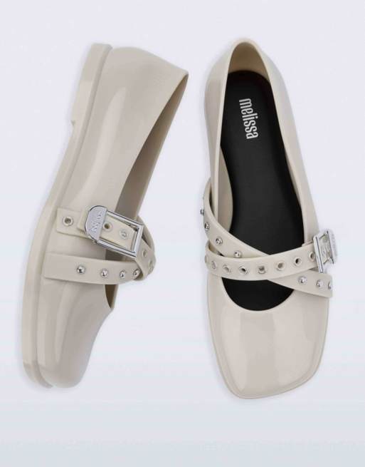 Melissa Ruby studs in beige / black, 4 of 4