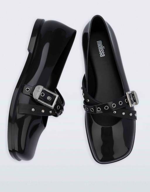 Melissa Ruby studs in black / black, 4 of 4
