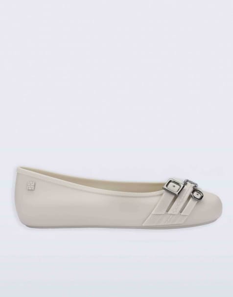 Melissa Soft ballerina belt flats in beige - view 1