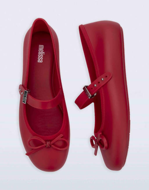 Melissa Soft ballerina delicate bow in red, 4 of 4