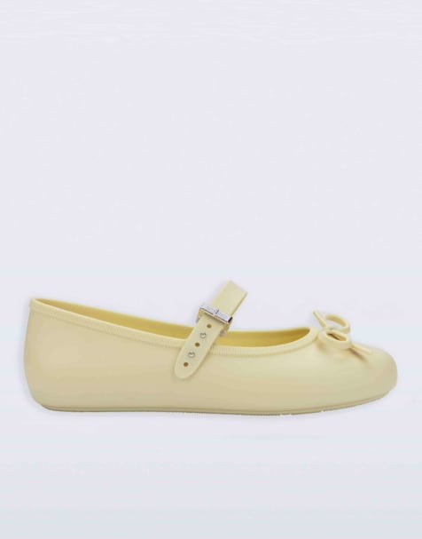Melissa Soft ballerina delicate bow in yellow - view 1