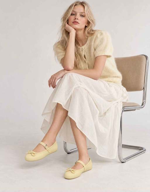 Melissa Soft ballerina delicate bow in yellow, 2 of 4