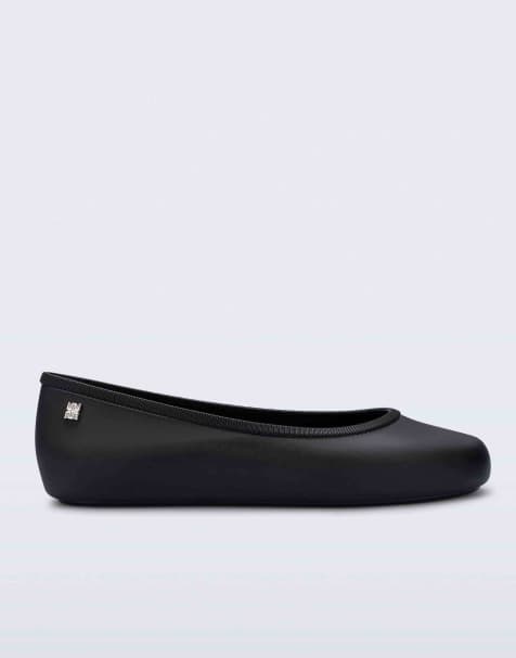 Melissa soft ballerina essential flats in black - view 1