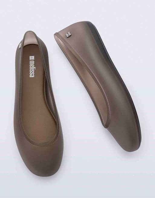 Melissa soft ballerina essential flats in clear brown, 4 of 4