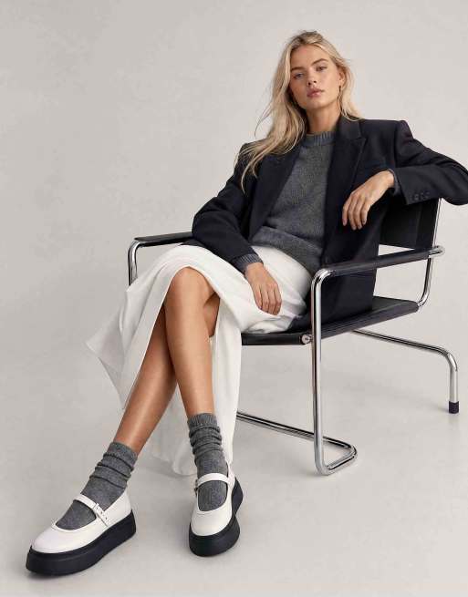 Melissa Soft ballerina platform in black / white, 2 of 4