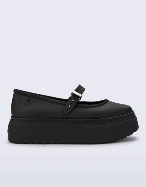 Melissa Soft ballerina platform in black - view 1