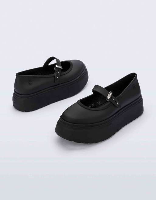 Melissa Soft ballerina platform in black, 4 of 4