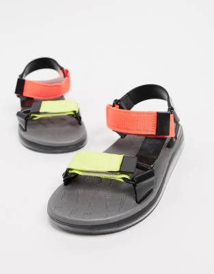 MELISSA SPORTY SANDALS-BLACK,RIDER PAPETE