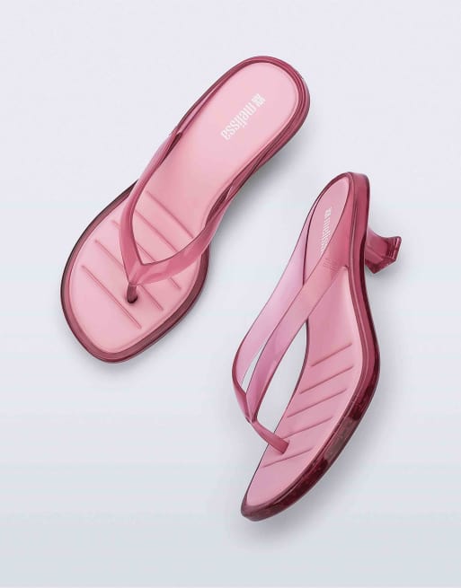 Melissa thong kitten heel in pink, 4 of 4