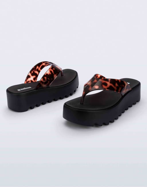 Melissa thong platforms in turtle / black, 4 of 4