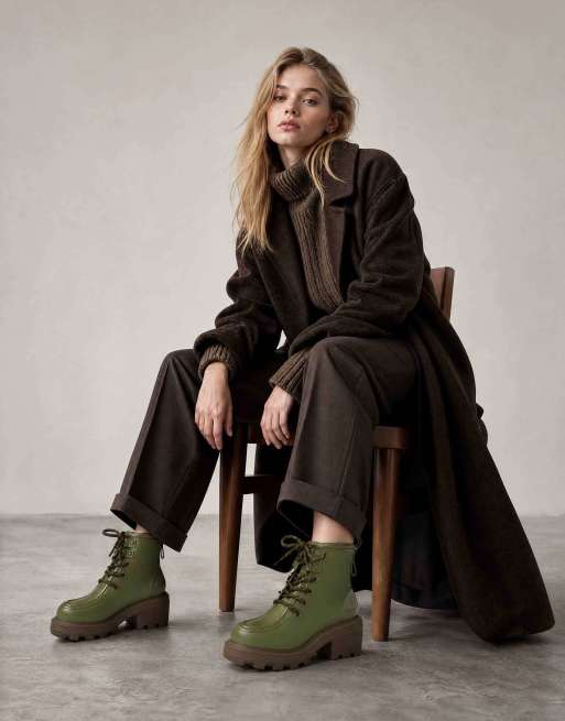 Melissa Track utility boot in green / brown, 2 of 4