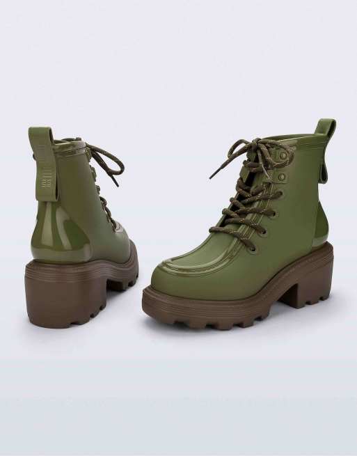 Melissa Track utility boot in green / brown, 4 of 4