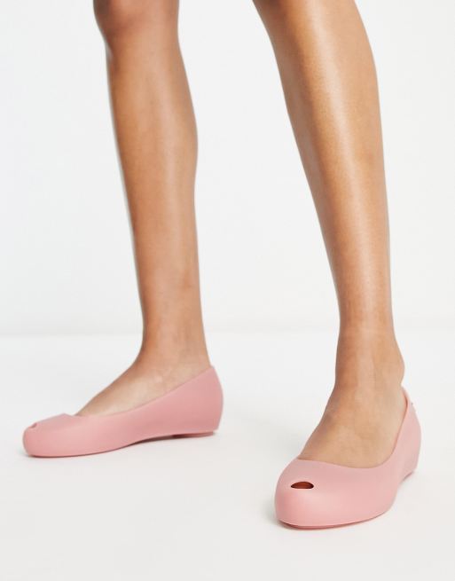 Melissa Ultragirl basic flat shoes in rose matt