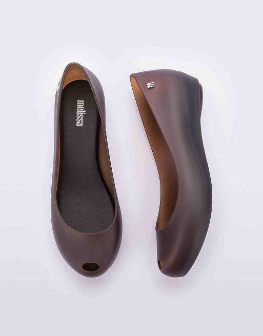 Melissa Ultragirl basic ii ballerina flats in brown, 3 of 4