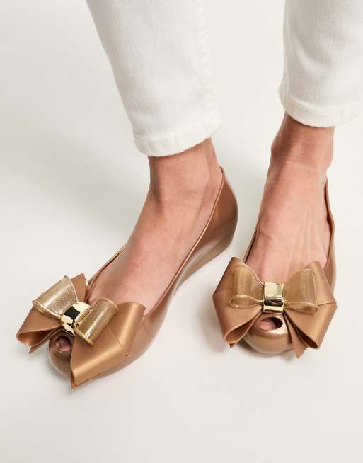 Jelly flats hot sale with bow