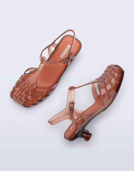 Melissa Vixen kitten heels in clear brown, 4 of 4