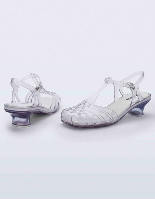 Melissa vixen kitten heels in clear, 3 of 4
