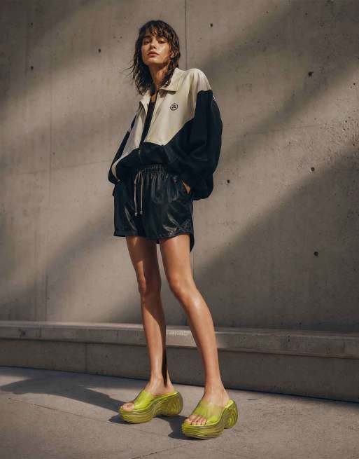 Melissa x Diesel Quantam platform wedge in transparent yellow, 2 of 4