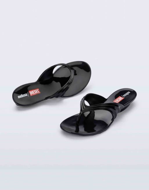Melissa x Diesel Quantam thong in black, 4 of 4