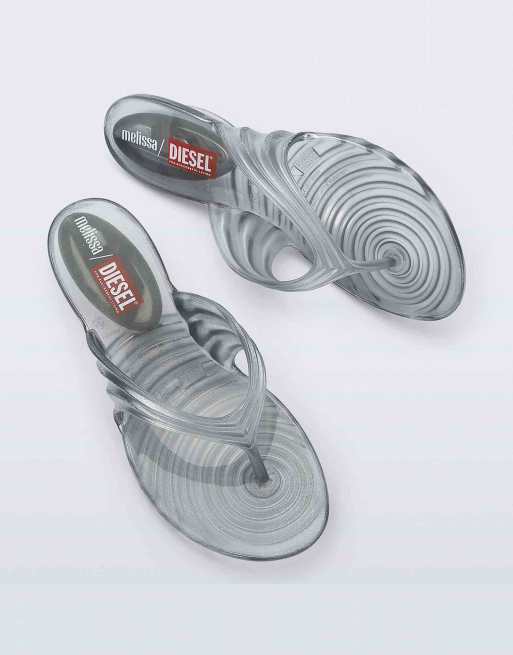 Melissa x Diesel Quantam thong sandal in transparent, 4 of 4