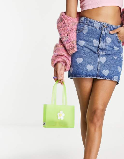 Melissa x Lazy Oaf - Maxi borsa color lime