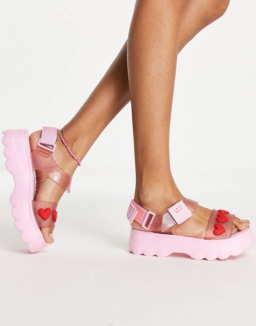 Melissa x Lazy Oaf sandals in pink ASOS