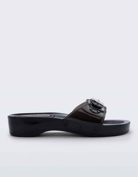 Melissa x Scholl Pescura heel in clear black - view 1