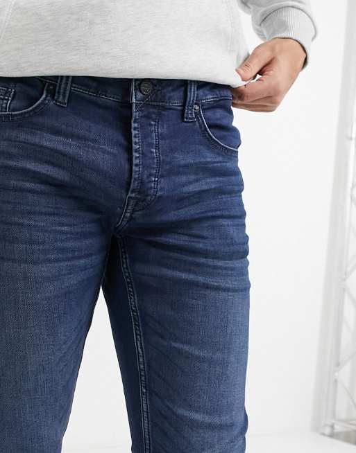 Mellemblå jeans i smal pasform fra Only & Sons, 3 af 4