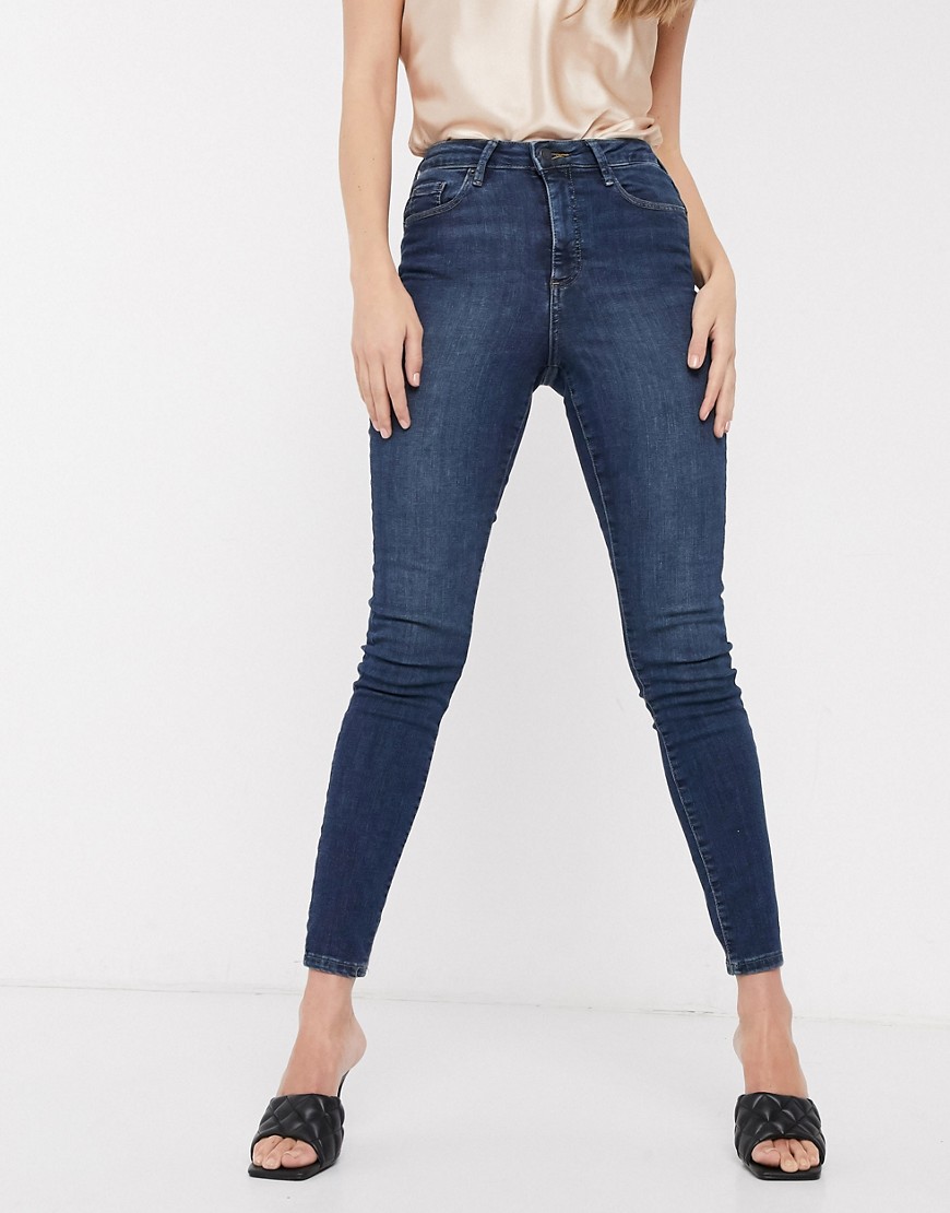 Mellemblå skinny jeans i denim fra Vero Moda