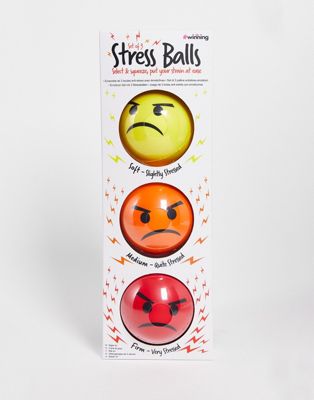 Menkind 3 pack emoticon stress balls