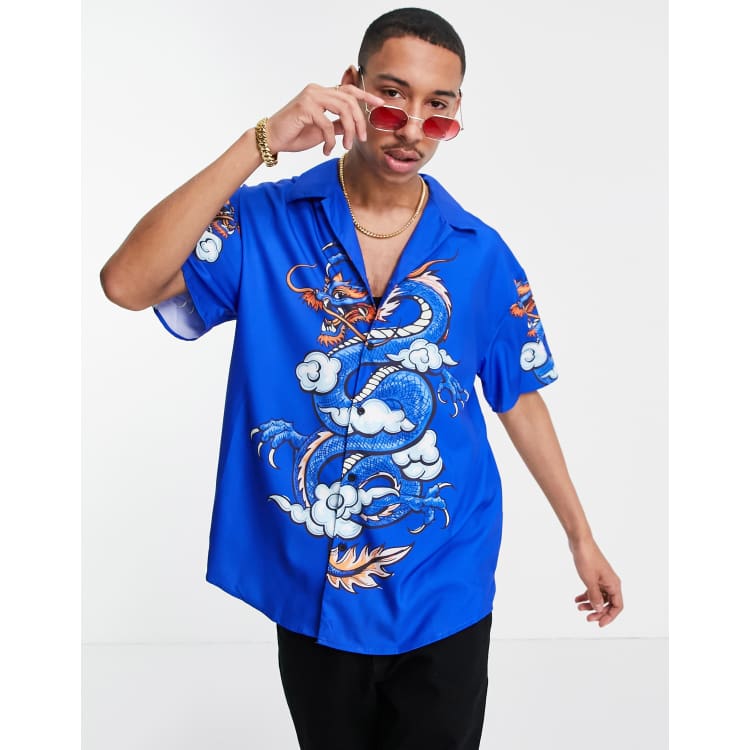 Camicia con drago on sale