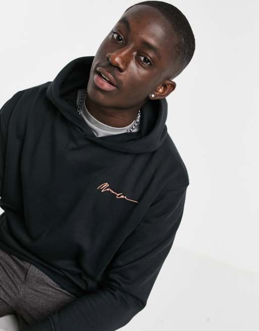 Mennace essential regular hoodie in black