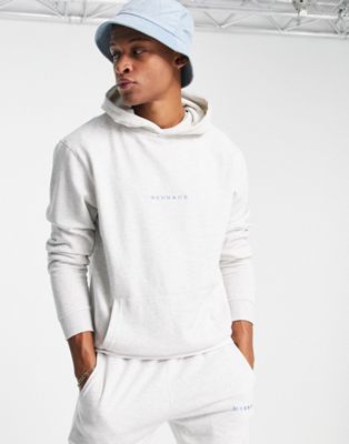 Mennace essentials hoodie in grey