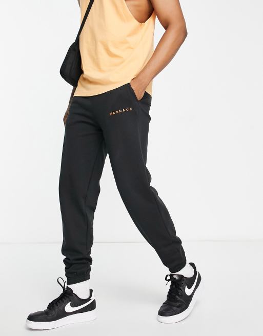 Mennace Essentials Jogger Noir ASOS