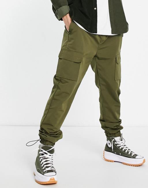 Ardene Man Cargo Jogger Pants For Men in Dark Green